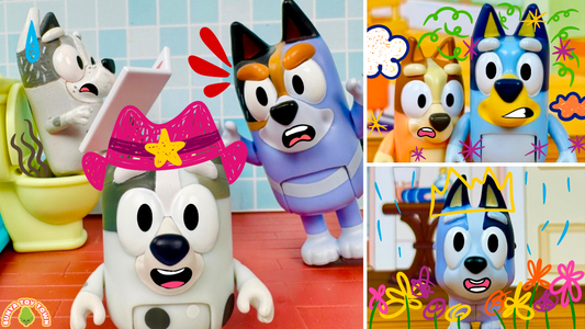 Bluey 'Faceytalk' Parody - Pretend Play with Bluey Toys
